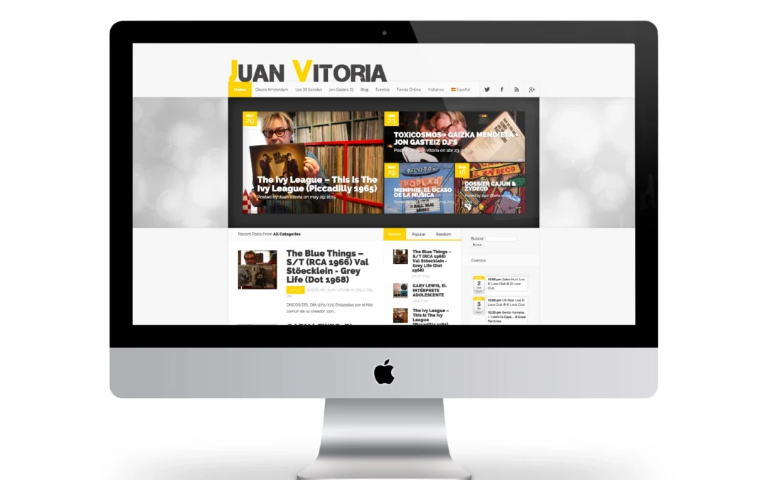 Diseño web para Juan Vitoria