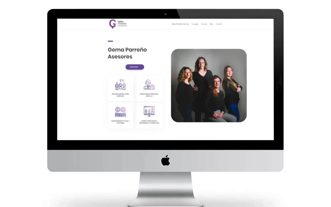 Diseño web para Gema Parreño Asesores