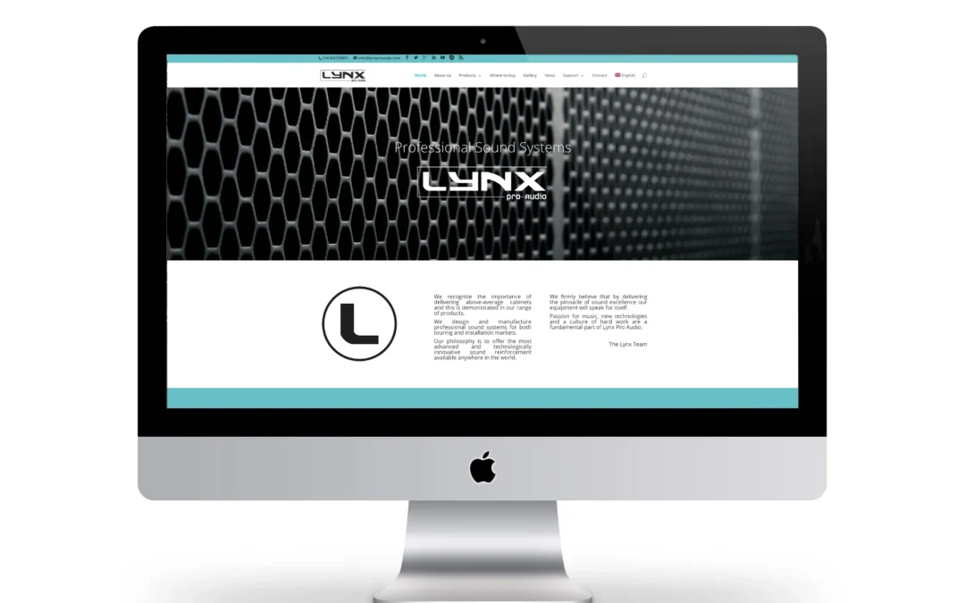 Diseño web para Lynx Pro Audio