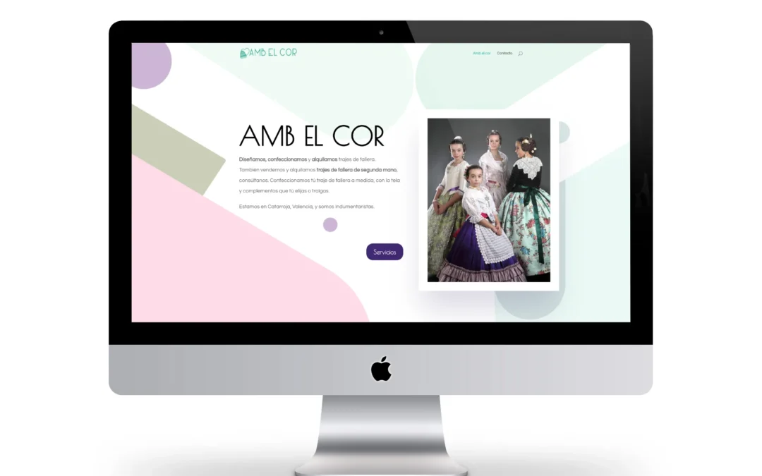 Diseño web para Amb El Cor Fallero – Trajes de fallera