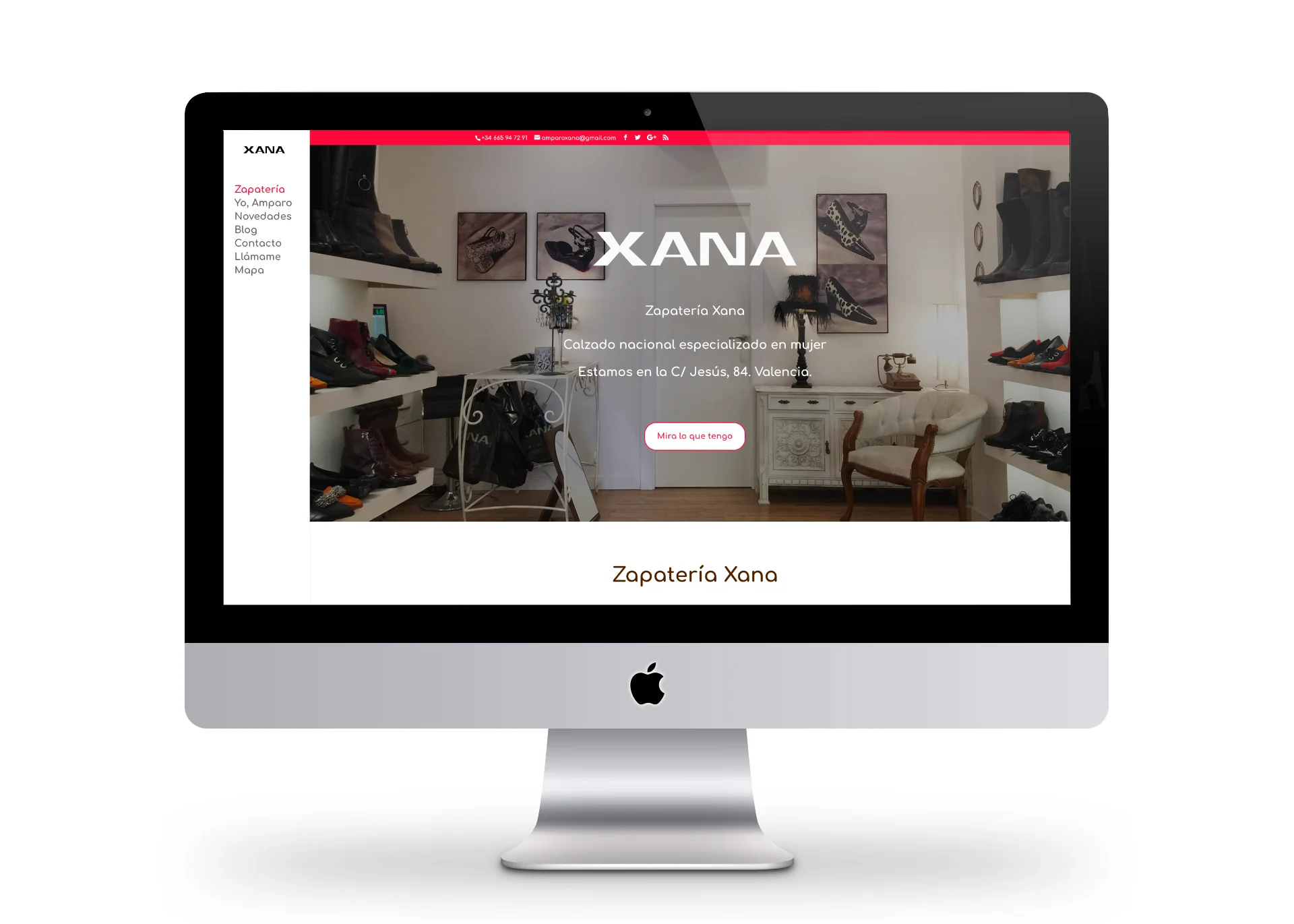 Web Zapatería Xana