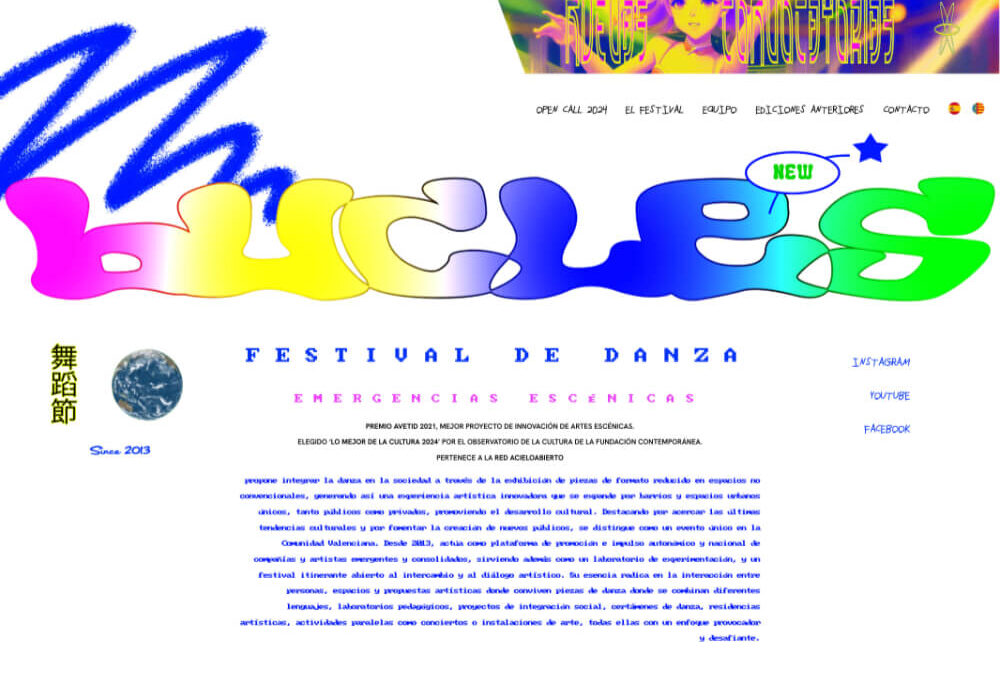 Web del Festival Bucles – 2024