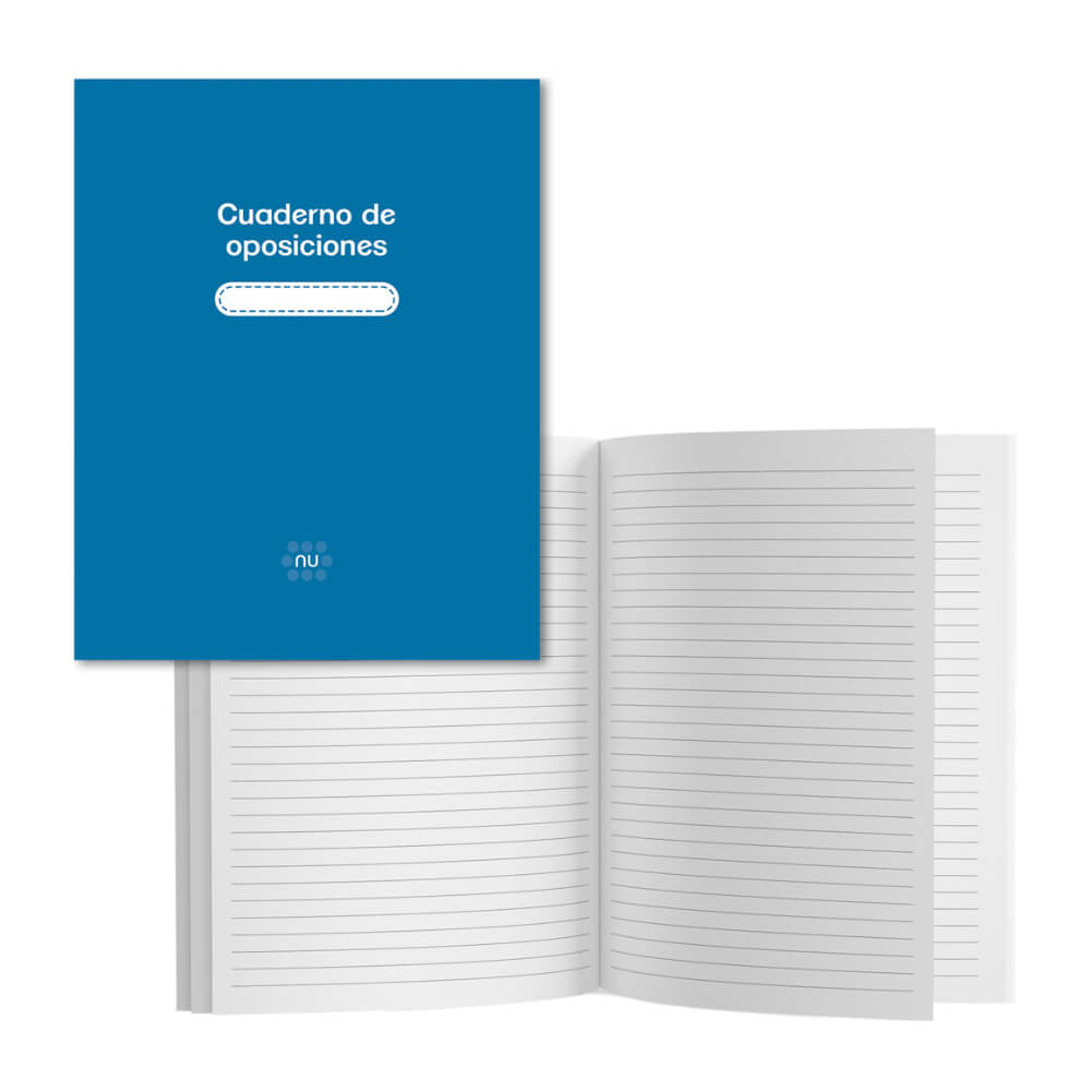 Cuaderno oposiciones Azul/Líneas