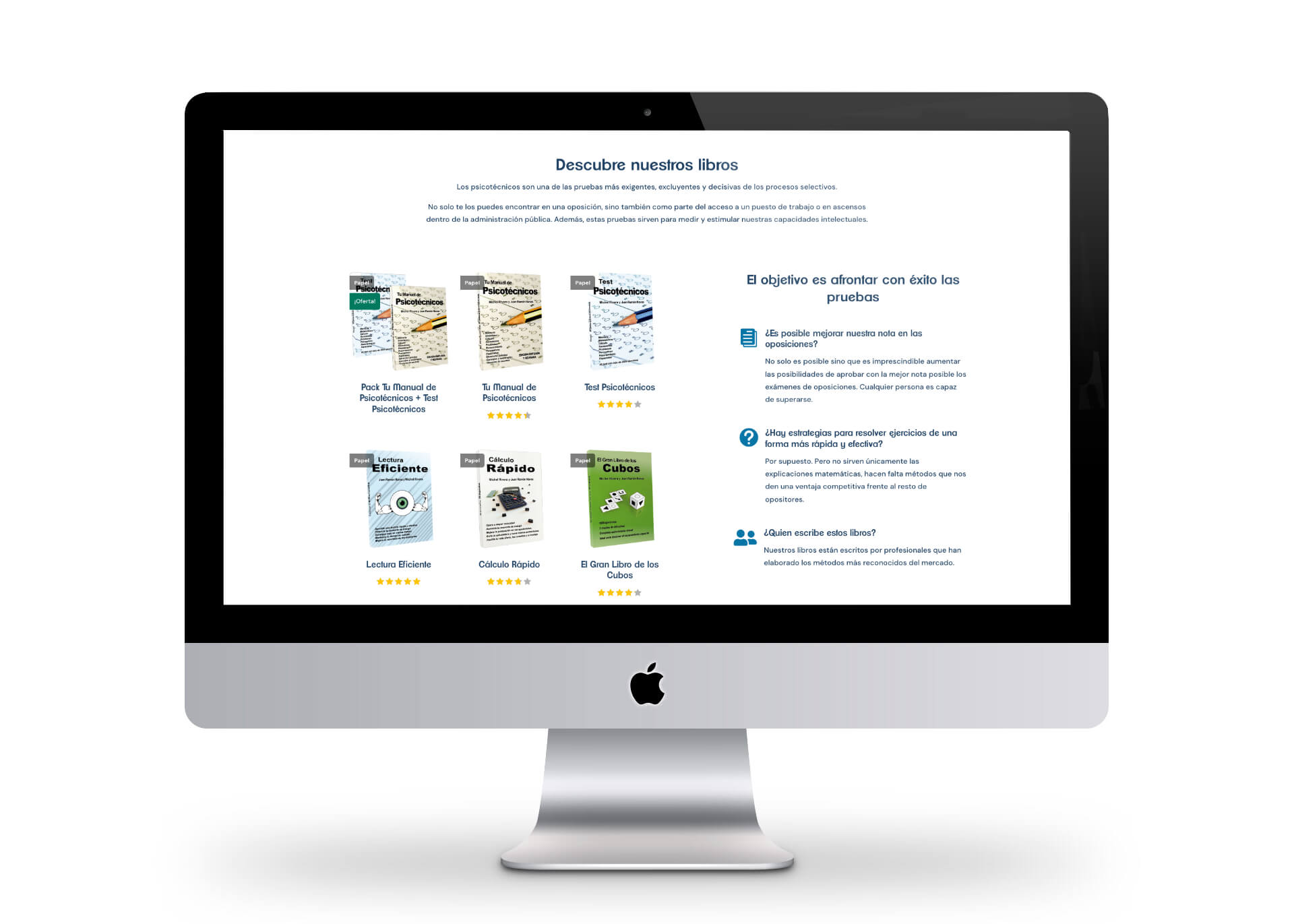 Diseño web para Nuaula - libros y formación opositores