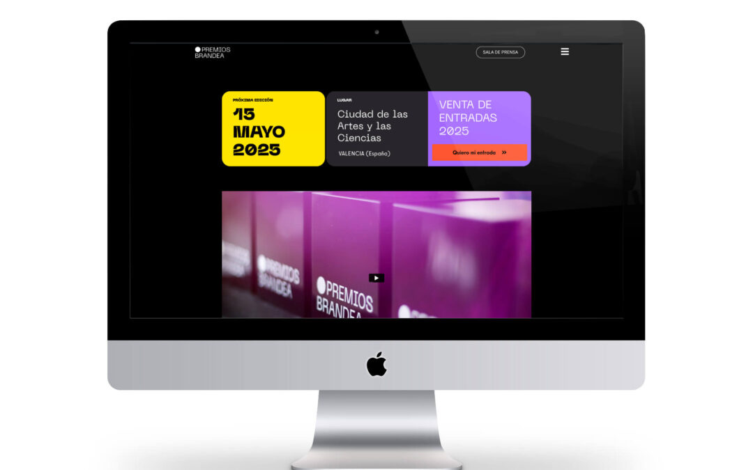 Implementación web Premios Brandea