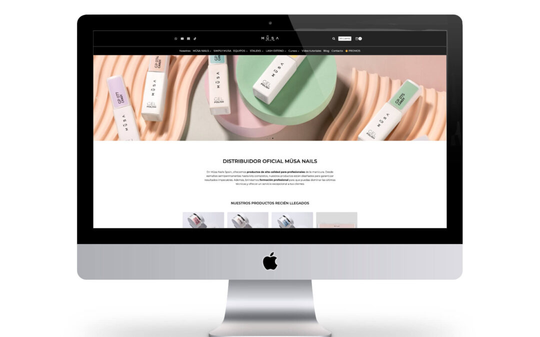 Implementación Tienda Online para Mūsa Nails Spain