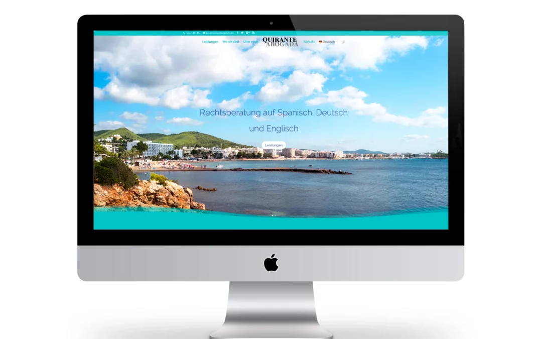 Diseño web para Quirante Abogada Ibiza