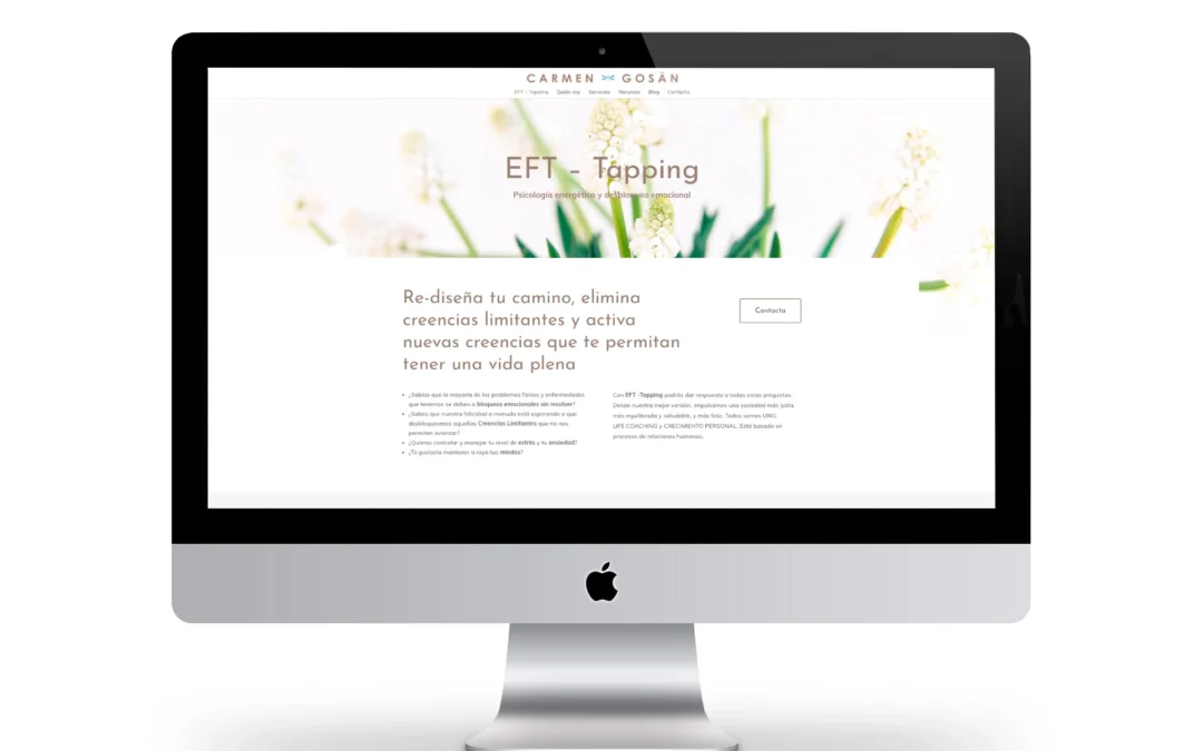 Diseño web para Carmen Gosan – EFT / Tapping