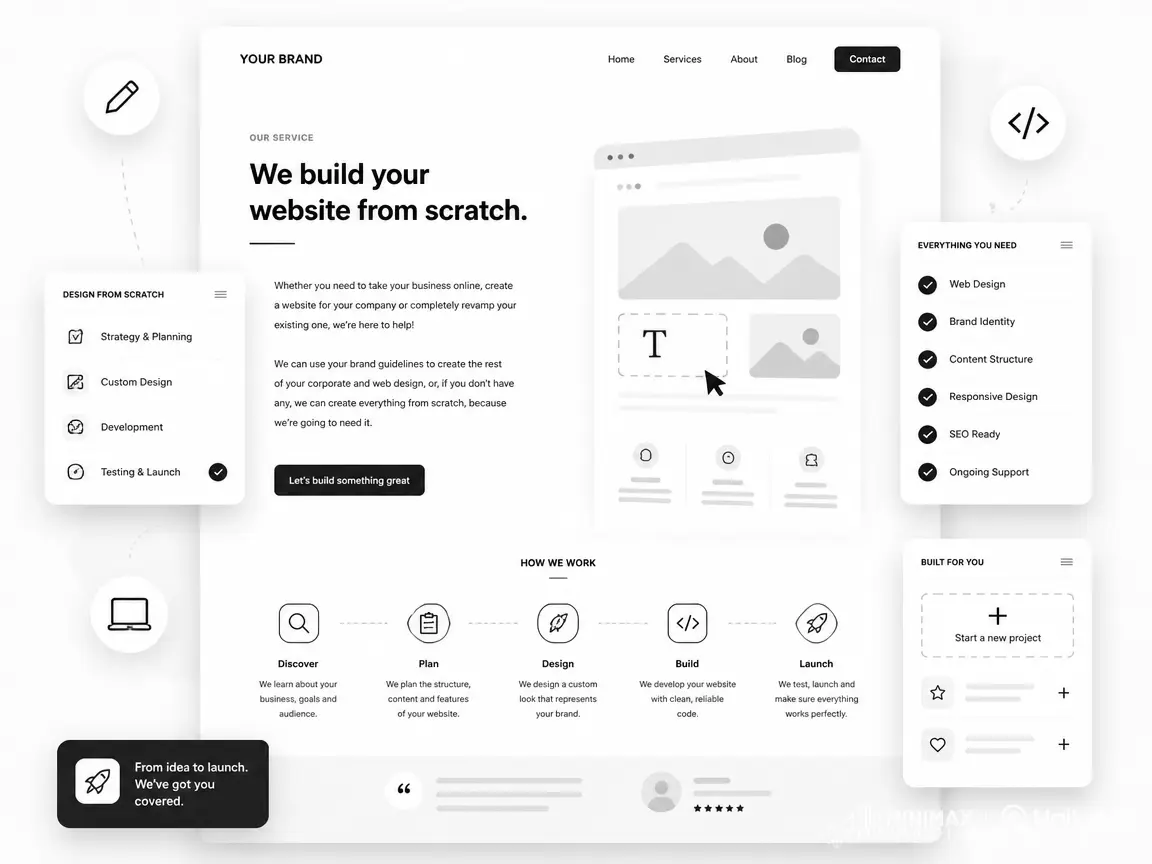 Actualización del diseño, revisión de UX e implementación de nuevos contenidos en tu web