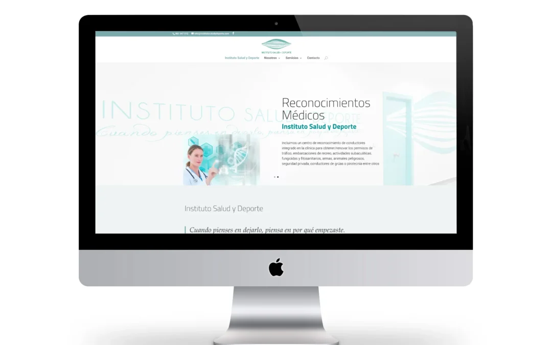 Diseño web para Instituto Salud y Deporte